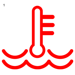 Toyota yüksek motor soğutma suyu sıcaklığı uyarı ışığı